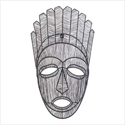 TRIBAL MASK WALL SCULPTURE
