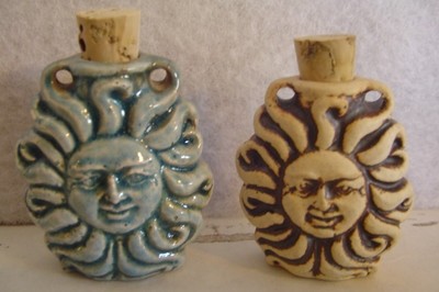 Tiny Ceramic Bottle - Sun