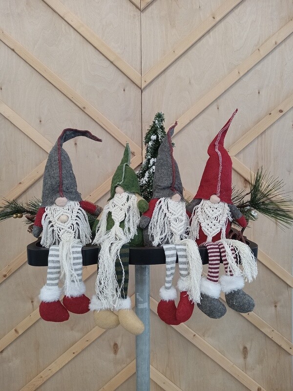 Long-legged Gnome with Macrame Beard