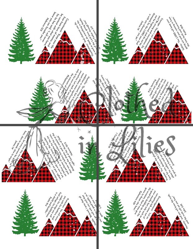 Quilted Blessings Blanket Small- Plaid Mountain, Navy Backing