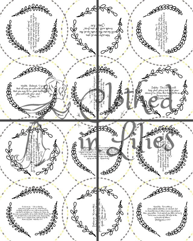 Quilted Blessings Blanket Small- Wreath, Grey Backing