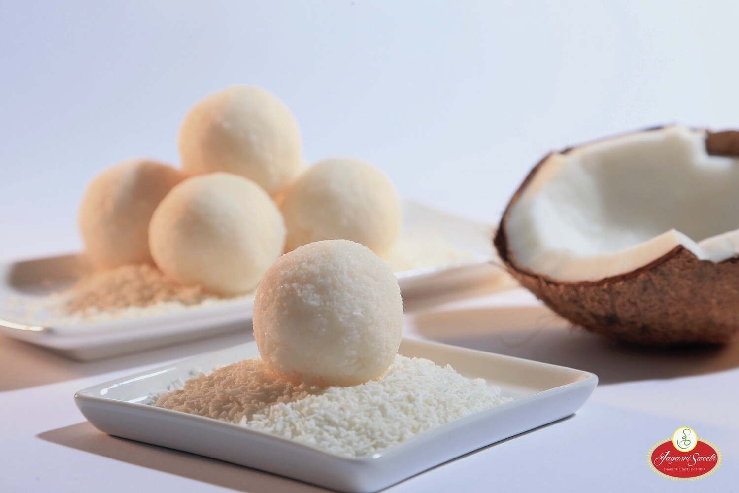Coconut Laddu Party Pack, Choose Size: 25 Pc Pack