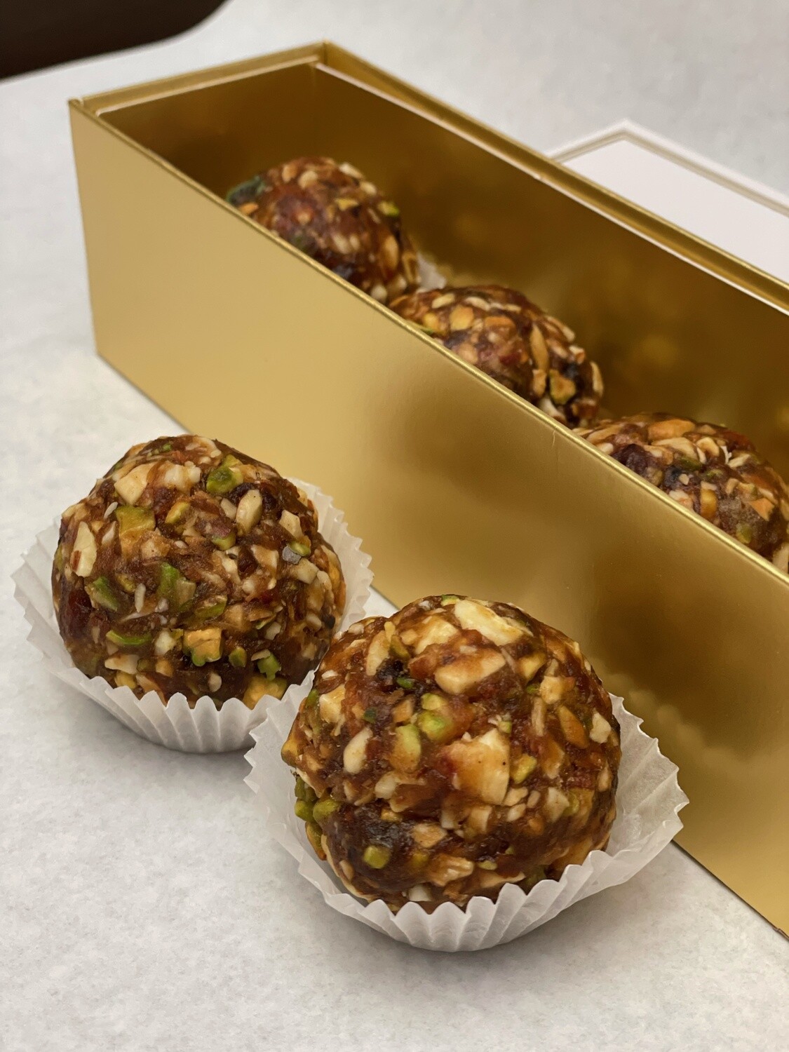 Mixed Nut Laddu, Select Size: Small Box (5 Pc)