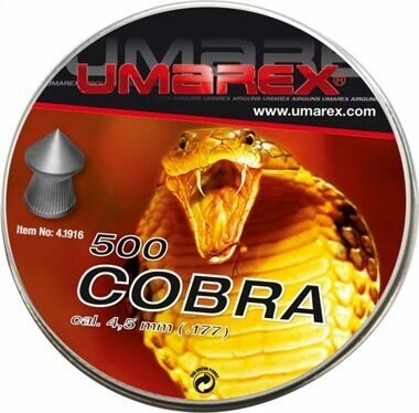 Пули пневматические Umarex Cobra 4,5 мм. (500 шт.)