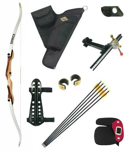 Лучный набор -  Лук классический с набором аксессуаров Archery Kit Gold