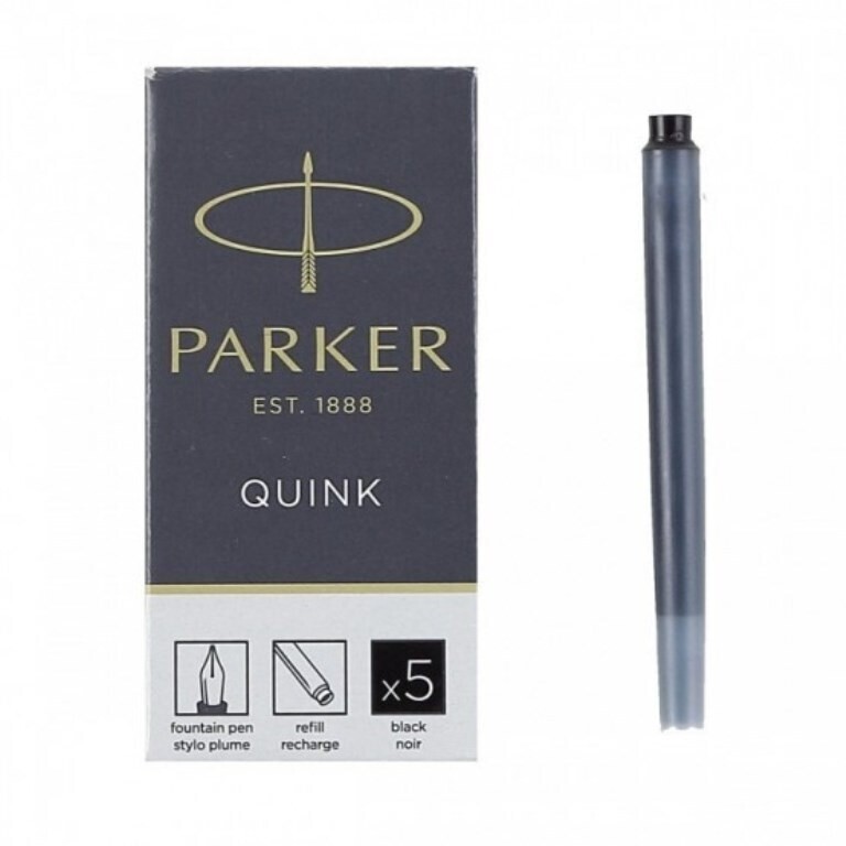Картриджи с чернилами для перьевой ручки Parker Quink Z11 (цвет: Black, упаковка 5шт.)