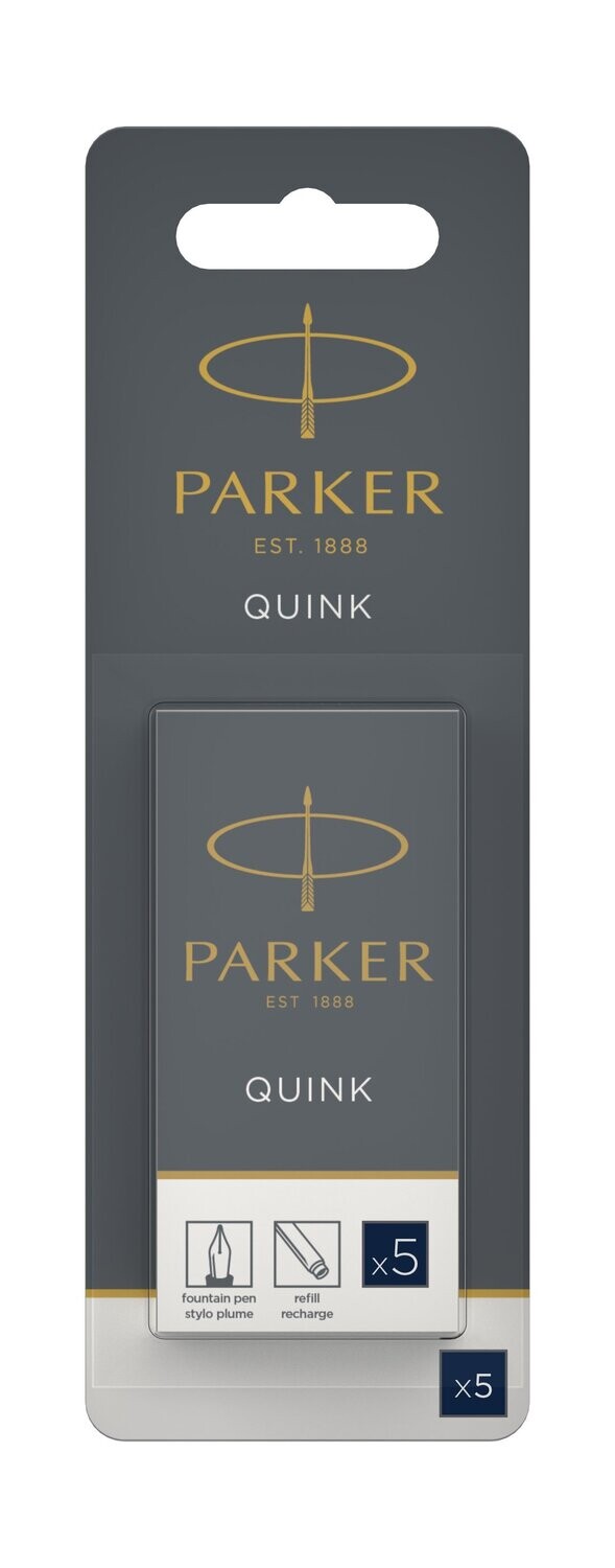 Картриджи с чернилами для перьевой ручки Parker Quink Z11 (цвет: Blue-Black, упаковка 5шт.)