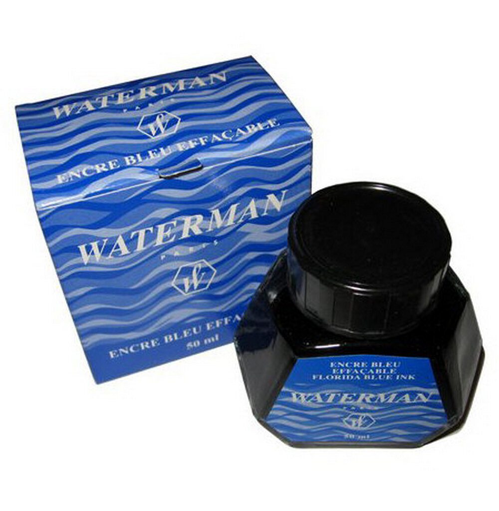 Флакон с чернилами для перьевой ручки Waterman, (синий)
