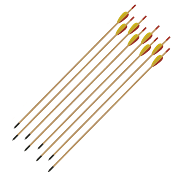 Деревянные стрелы для лука MK-W29 (9шт.)