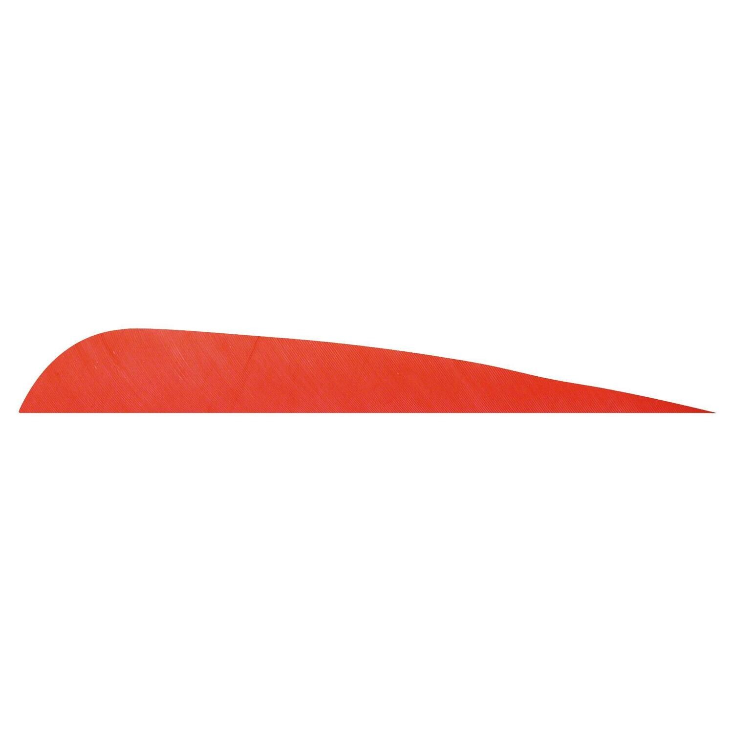 Натуральное оперение для стрел Trueflight Feathers 5" Parabolic RW Red (цвет: красный, 5 шт.)
