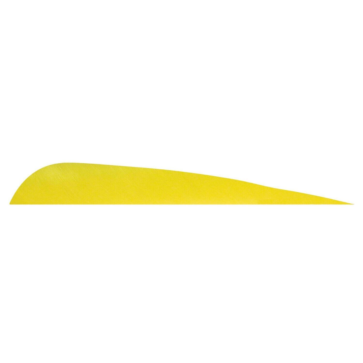 Натуральное оперение для стрел Trueflight Feathers 5" Parabolic RW Yellow (цвет: желтый, 10 шт.)