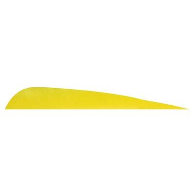 Натуральное оперение для стрел Trueflight Feathers 5" Parabolic RW Yellow (цвет: желтый, 10 шт.)