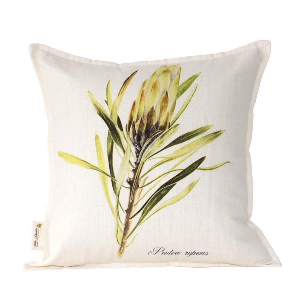 Protea repens White Scatter Cushion