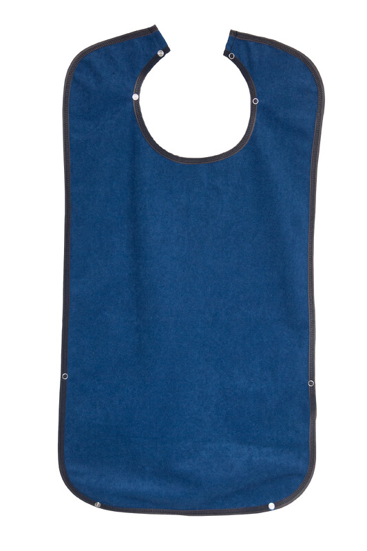 Haklapp flergångs velour blå