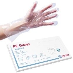 Handskar skydds Std Clear Medium 34cm 100 st/fp