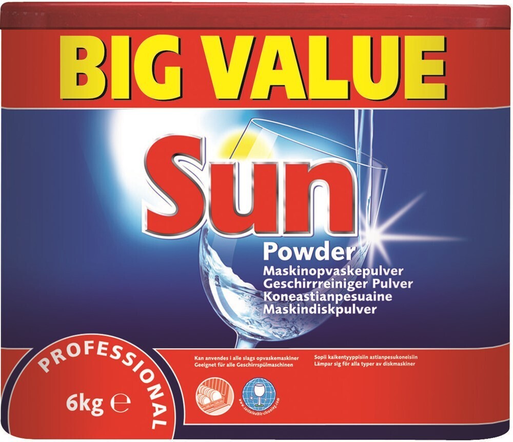 Maskindiskmedel Sun 6 kg
