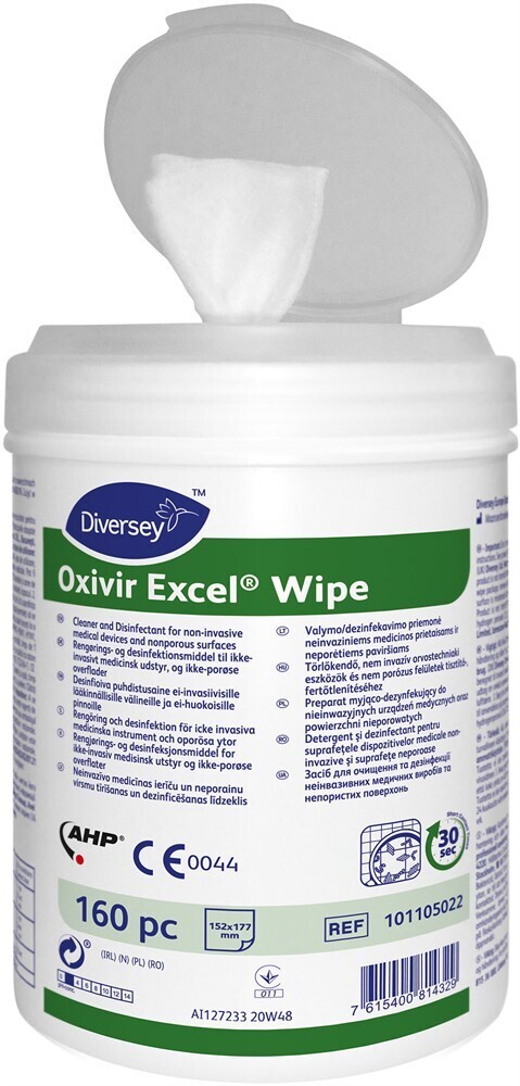 Ytdesinfektion Oxivir Excel preparerade dukar 160st/fp
