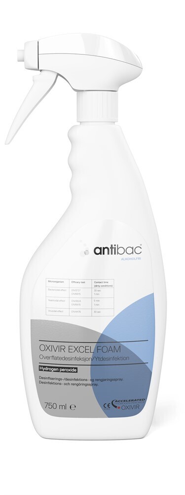 Desinfektion Antibac Oxivir Excel Foam 750ml spray