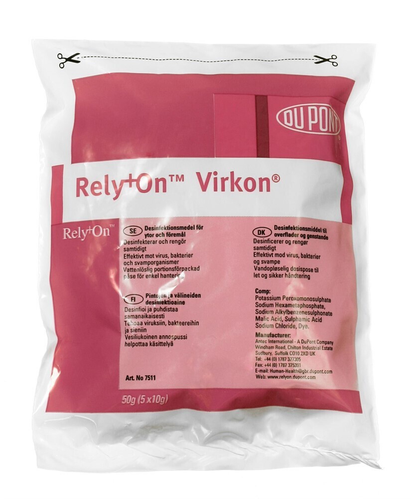 Ytdesinfektion VirKon påsar 5x10g
