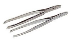 Pincett ciliar sned spets 9 cm