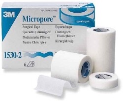 Häfta Micropore vit 5cm fp/6