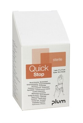 Kompressförbandset QUICKSTOP 17x17cm + 2st 12x7,5cm