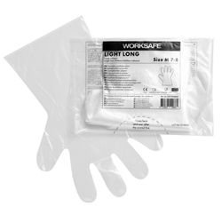 Handskar Plast Light Long 35 cm Medium 100st/fp