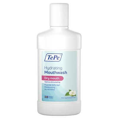Munskölj TePe fuktgivande med smak äpple/pepparmint 500 ml