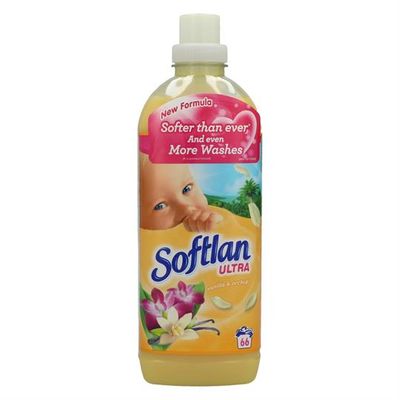 Sköljmedel Softlan gul Vanilla &amp; Orchid 1,3 L