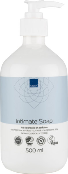 Tvål intimtvål Abena pH3-4 oparfymerad 500ml med pump