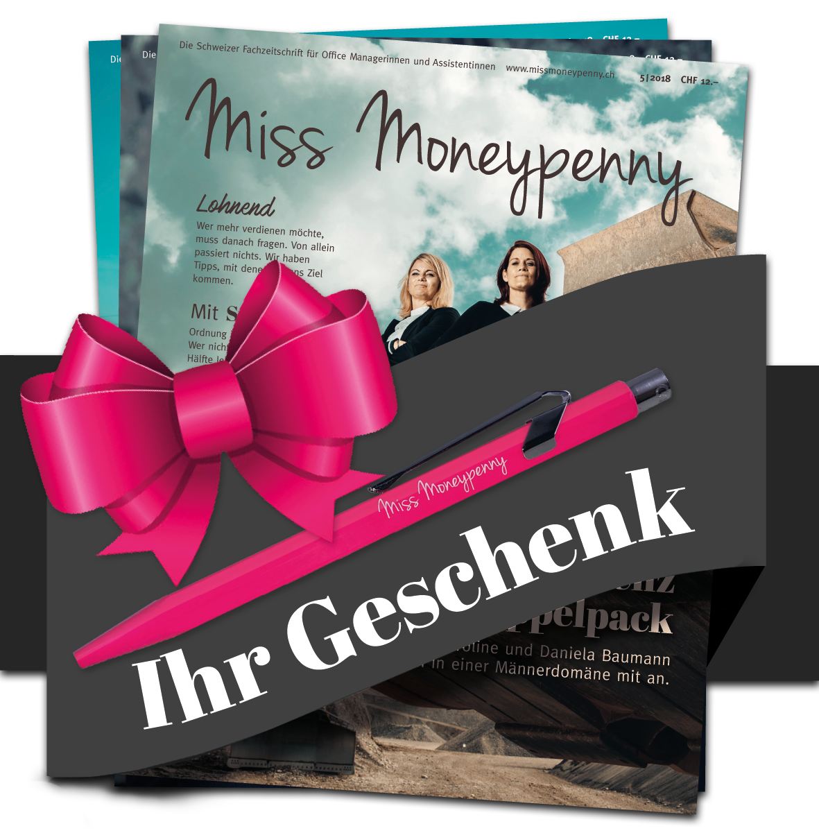 Miss Moneypenny Plus Abo mit Caran d'Ache Kugelschreiber als Geschenk 00012