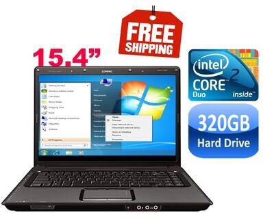 Compaq Presario V6000 C2D 1.73 GHz 2 GB 80 GB HDD-15.4" HD Graphics Notebook Laptop Win 7 PRO