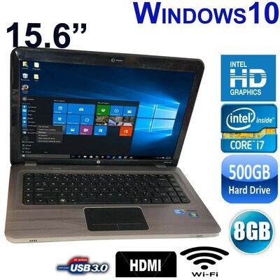 HP Pavilion DV6 i7 1.6 GHz 8 GB 500 GB HDD-15.6" HD Graphics Notebook Laptop Win10 PRO