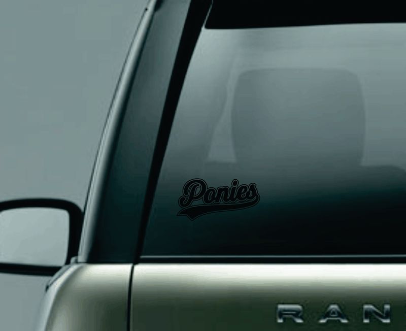 Ponies Decal