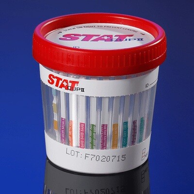 Stat ll Cups 10 Panel Urine Tests (box of 25 units)