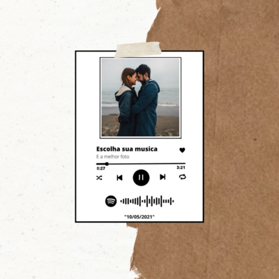 Polaroide Spotify 7,5x10 cm
