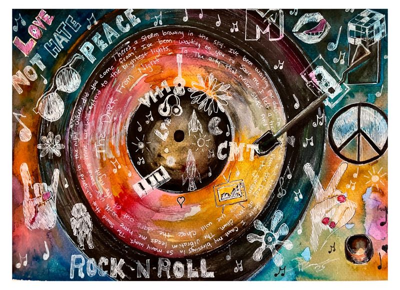 “Iconic” Original Watercolor Matted