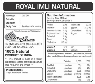 Royal Imli Natural