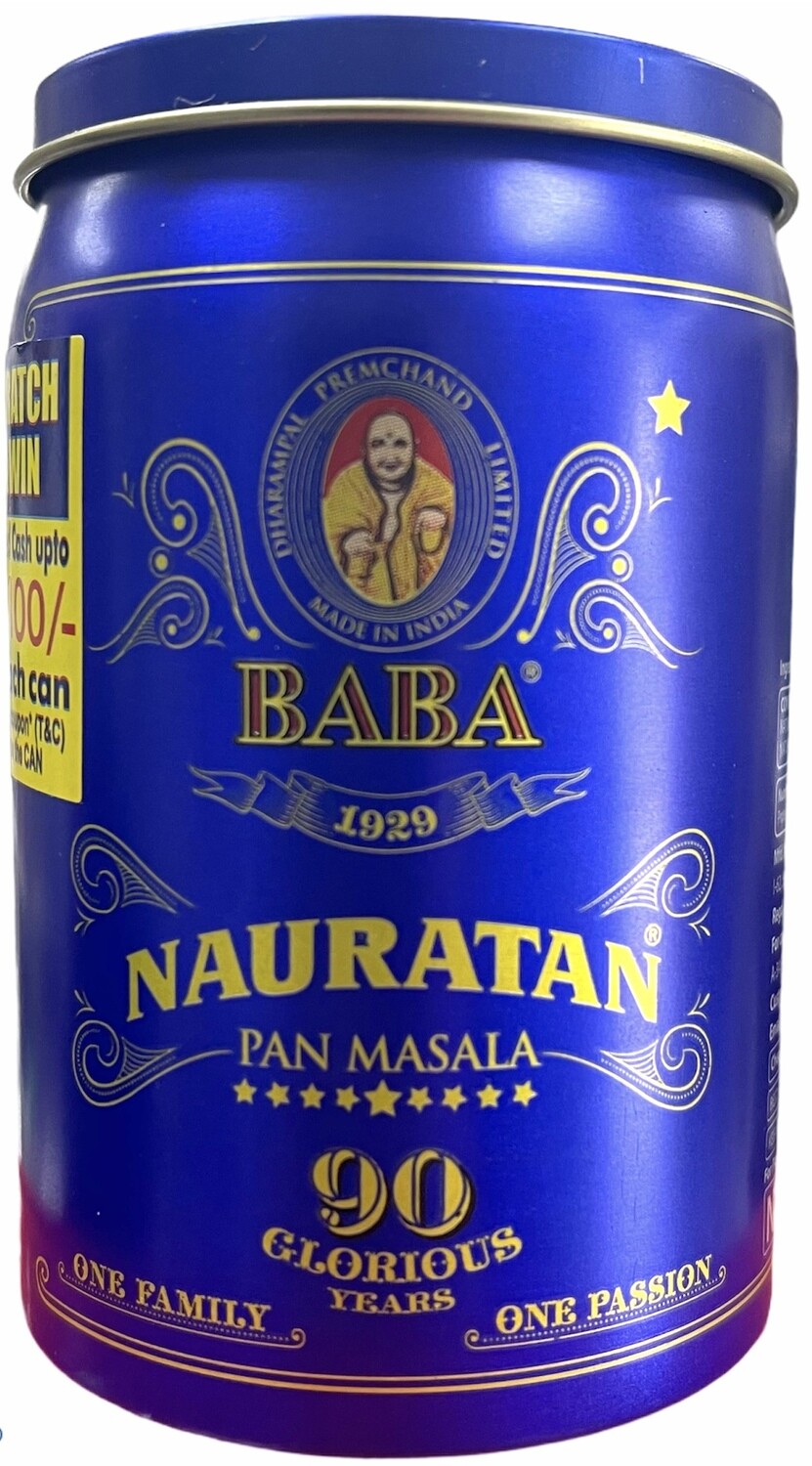 Baba Nauratan Pan Masala, Quantity: 1 Tin (Export Quality) 