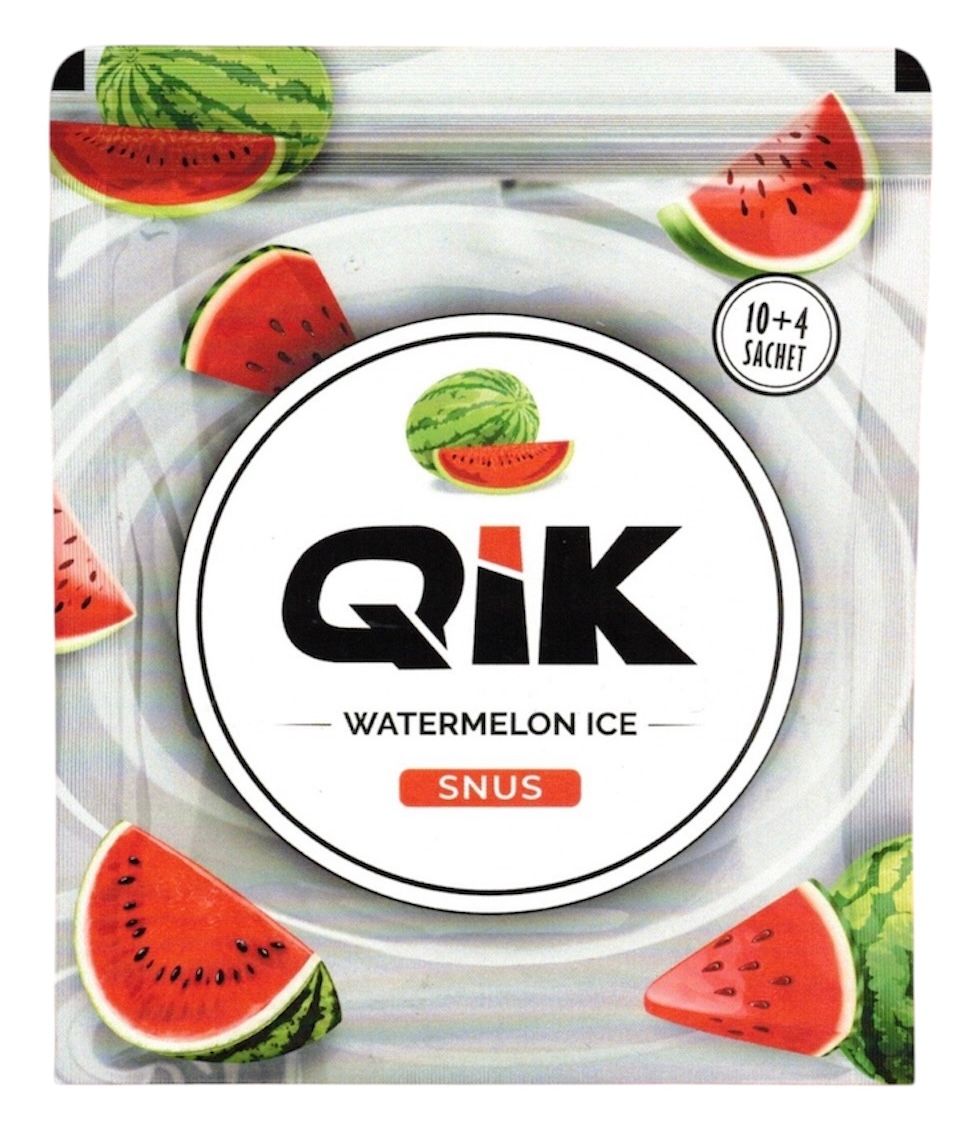 Qik Snus, Flavor: Watermelon Ice
