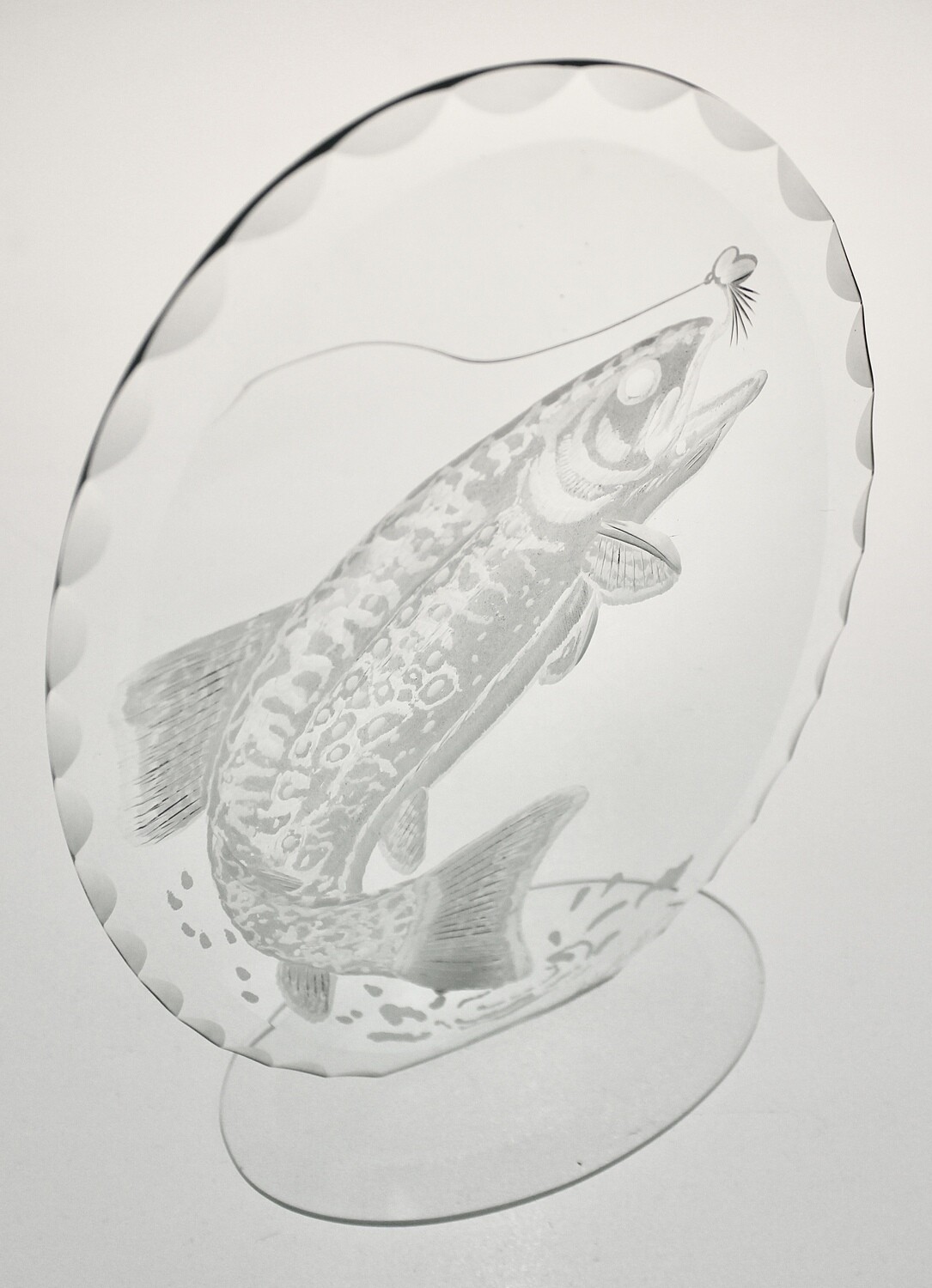 Wheel engraved salmon