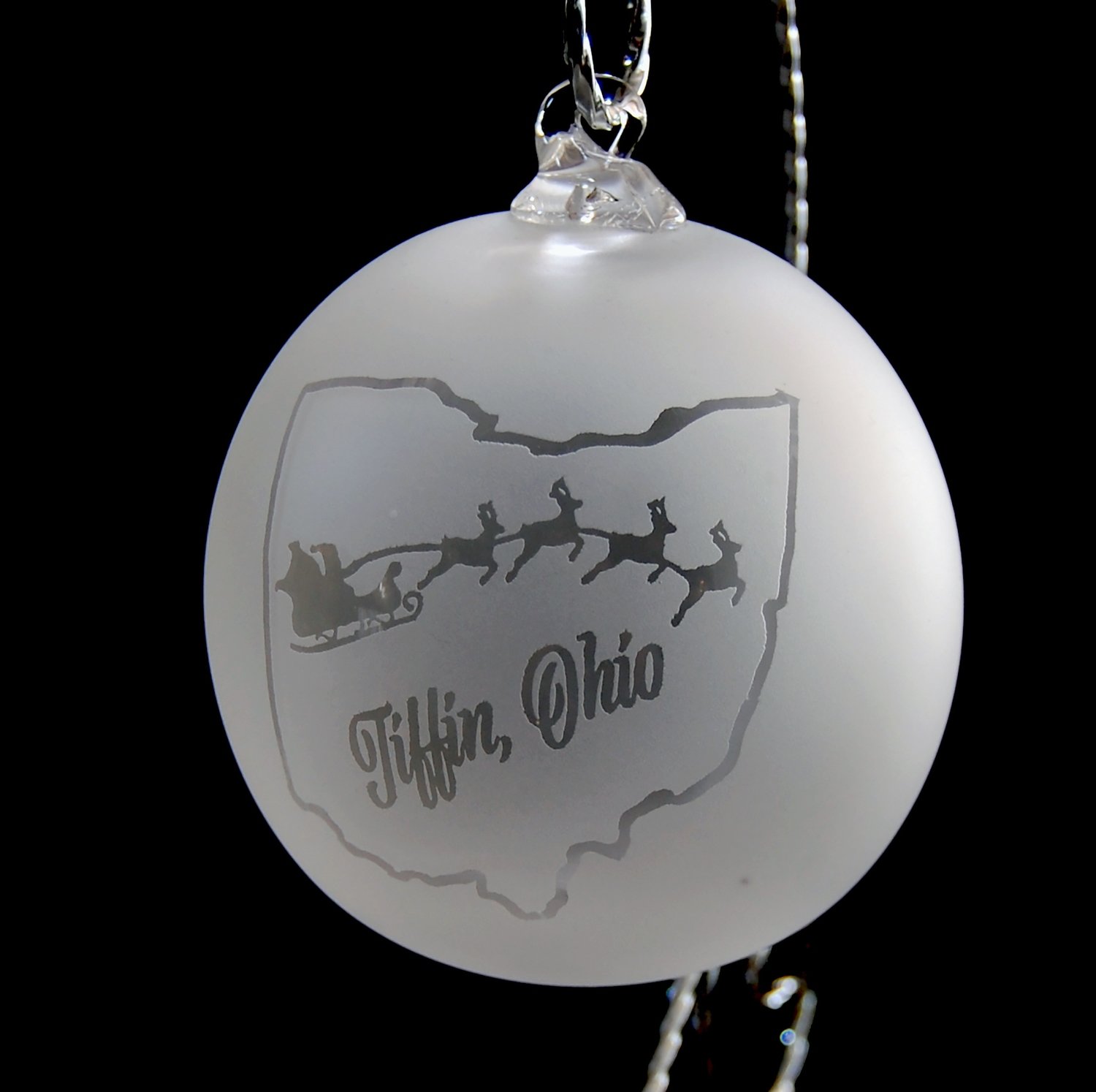 Frosted Tiffin Ornament