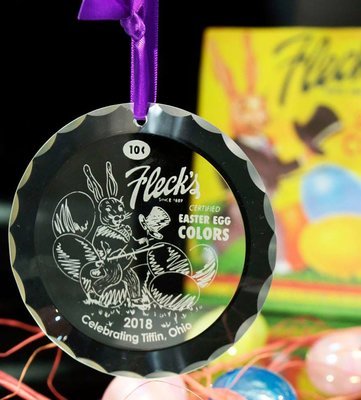 Fleck's Easter Egg Dyes: 2018 Tiffin Legacy ornament