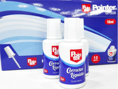 Corrector Liquido C/Brocha Pointer