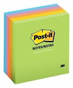 Nota Adhesiva 3&quot; x 3&quot; 3M Fluorescente 5/1