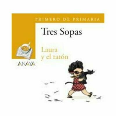 Blister &quot;Laura y el Raton&quot; Tres Sopas. Primaria (Libro+Cuaderno Act.). Anaya