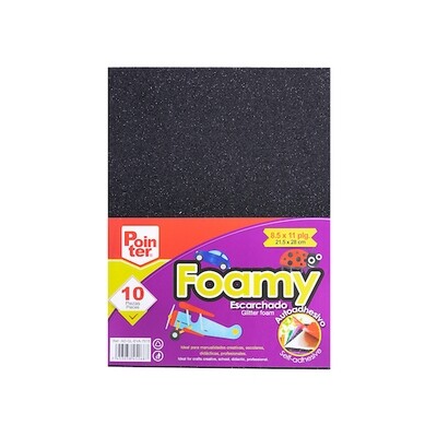 Foamy Escarchado 9&quot; x 12&quot; Paq 10/1 surtido