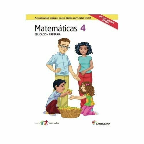 Pack Matematicas 4. Primaria. Serie Todos Juntos 2017. Santillana