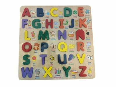 Rompecabezas Letras 3D en Madera
