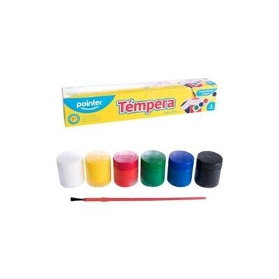 Tempera Pointer 6 Colores Surtidos